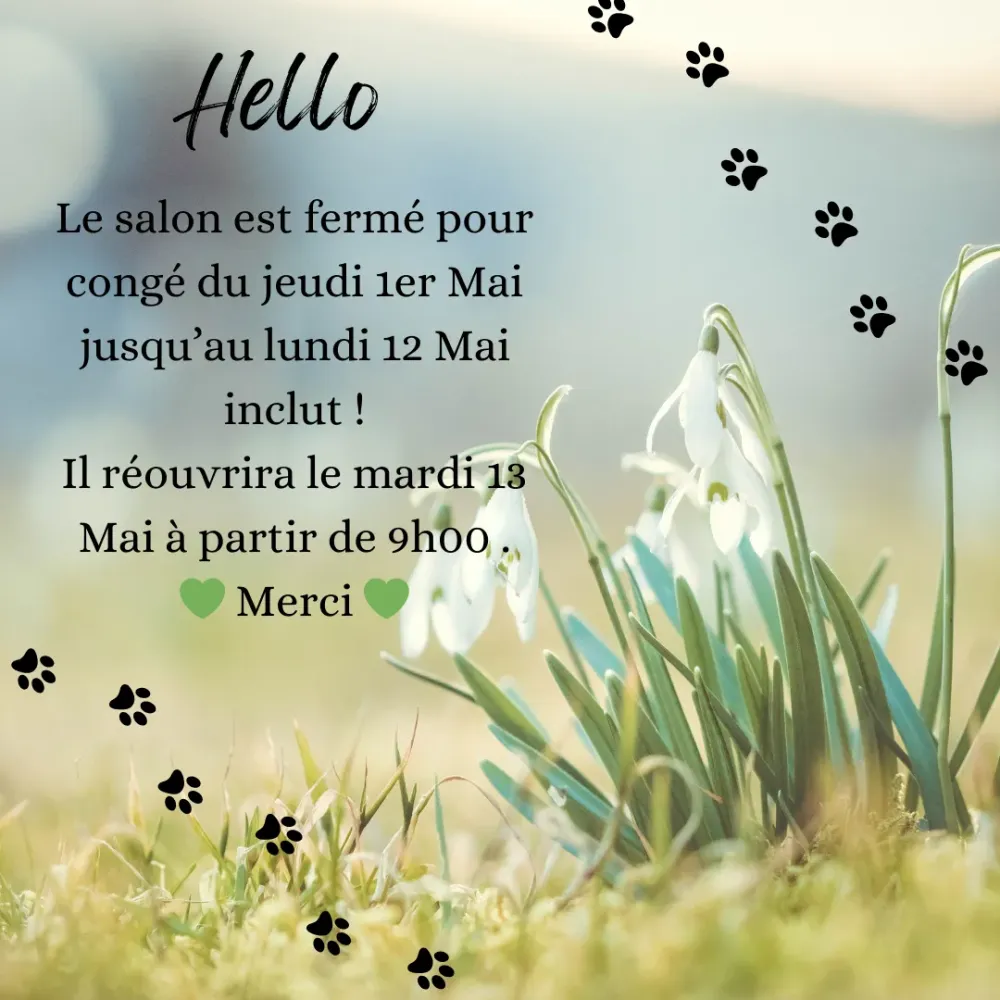 fermeture pour congés