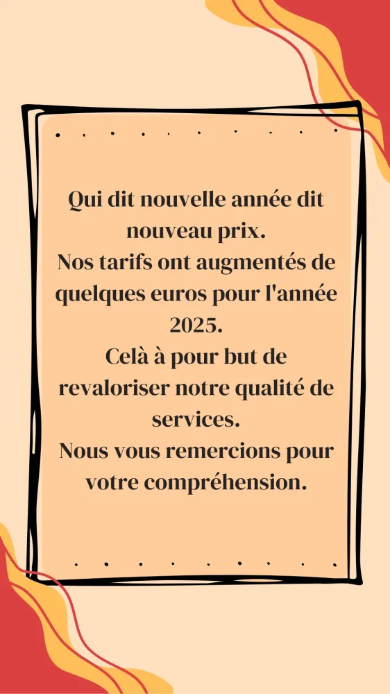 nouveau tarifs